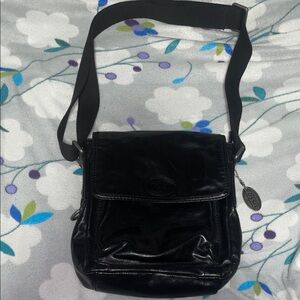 Fossil Black Leather Shoulder Bag